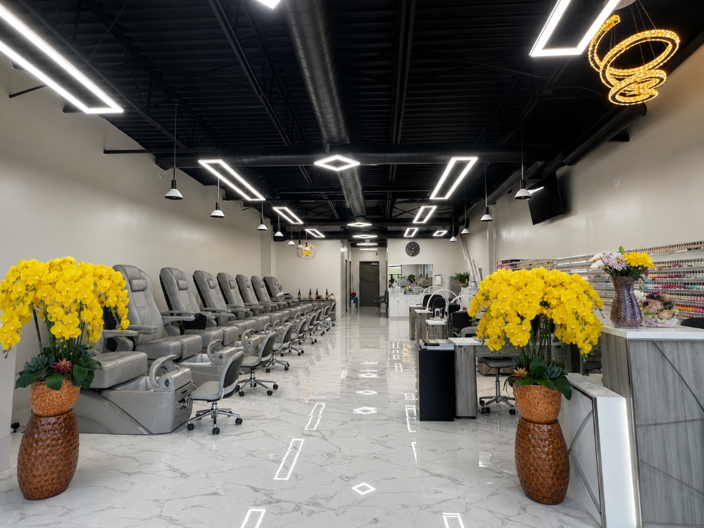 J&J Nail Spa Interior